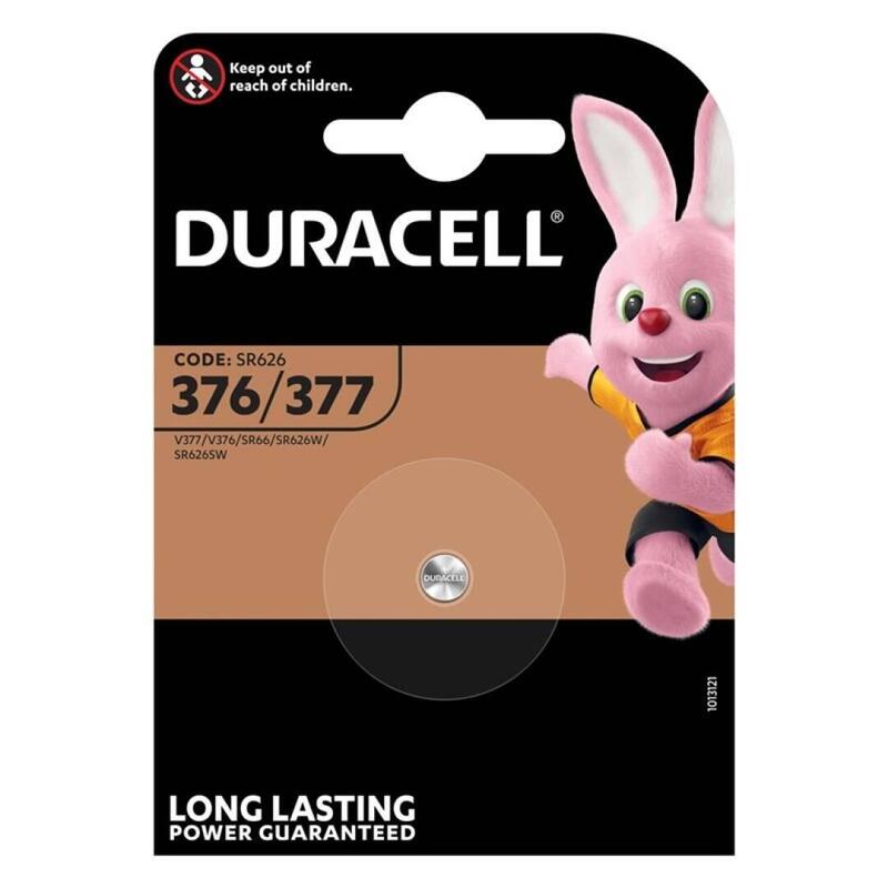 Pack De 10 Unidades Duracell Pila Oxido Plata (377) Sr626sw Blister*1 10 Pilas