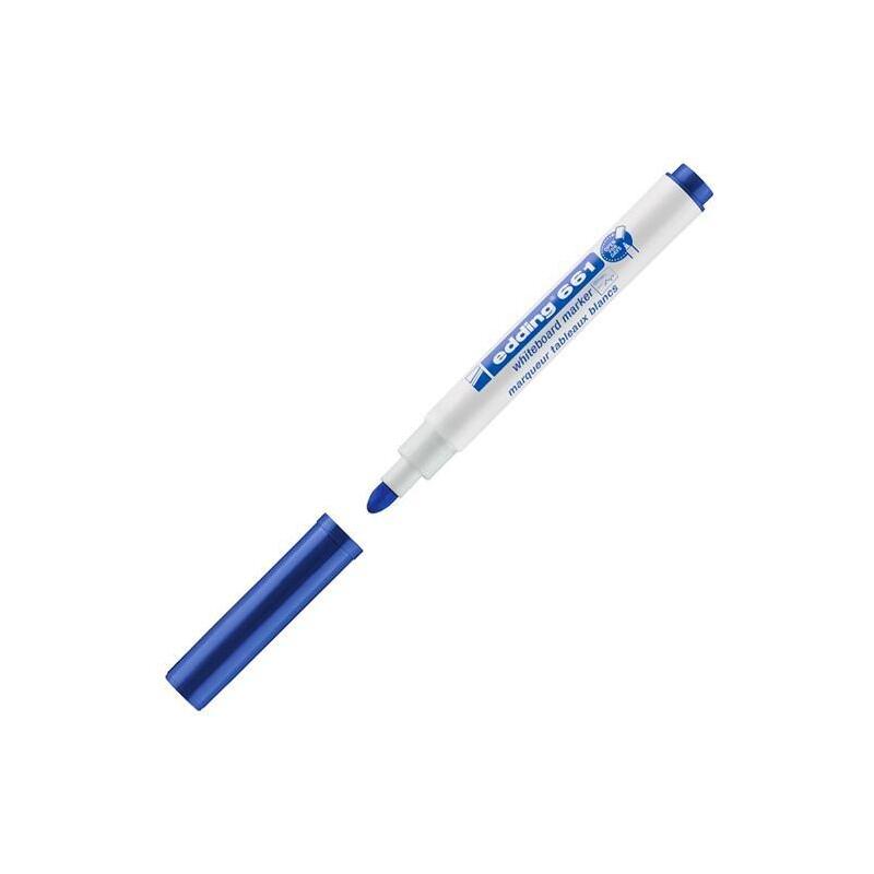 Pack De 10 Unidades Edding Marcador De Pizarra Blanca 661 Azul