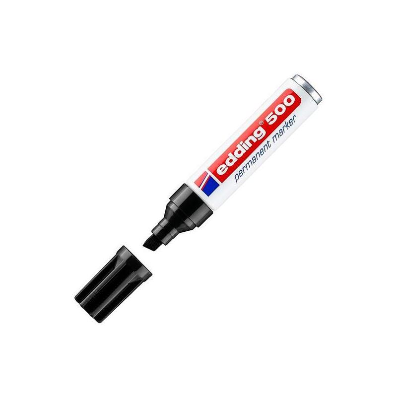 Pack De 10 Unidades Edding Marcador Permanente 500 Negro