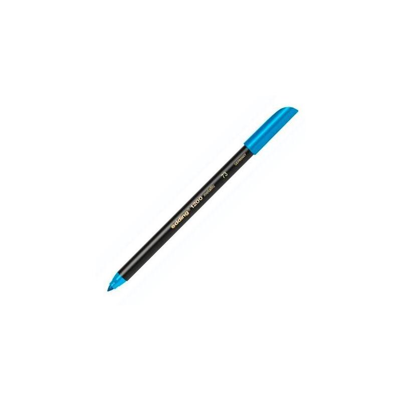 Pack De 10 Unidades Edding Rotulador Punta De Fibra 1200 Azul Metálico
