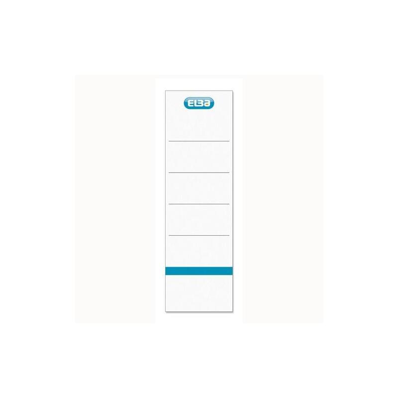 Pack De 10 Unidades Elba Etiquetas Adhesivas Lomera 54x190mm Blanco
