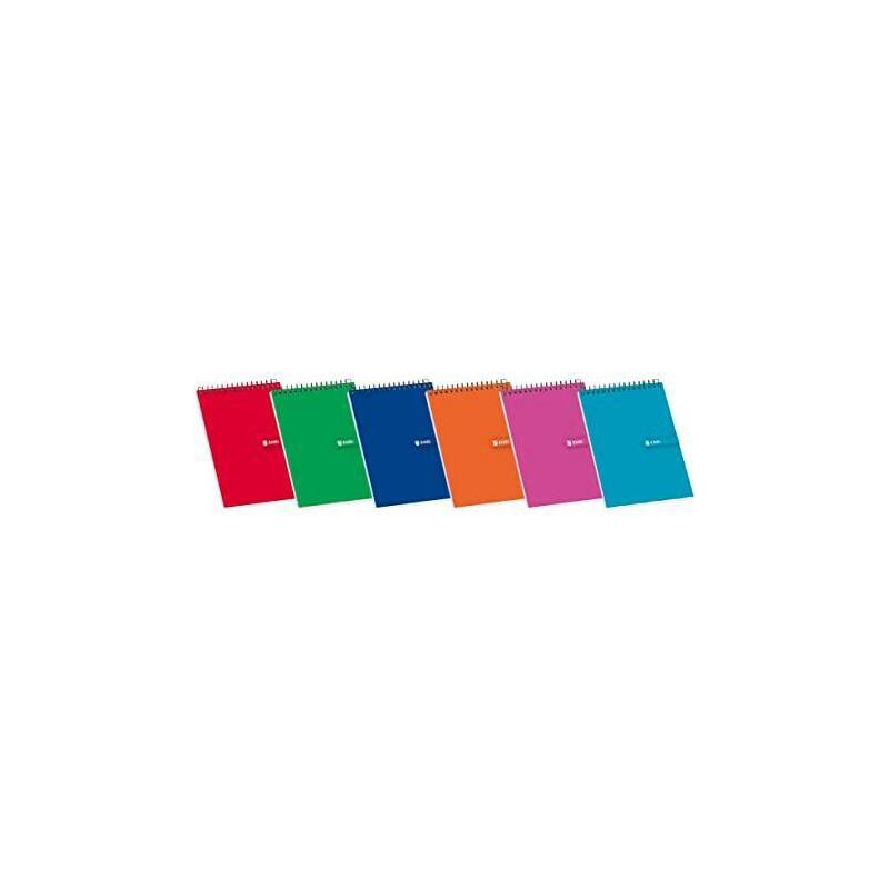 Pack De 10 Unidades Enri Bloc Espiral 80h 1/12 4x4mm Tapa Blanda C/Surtidos