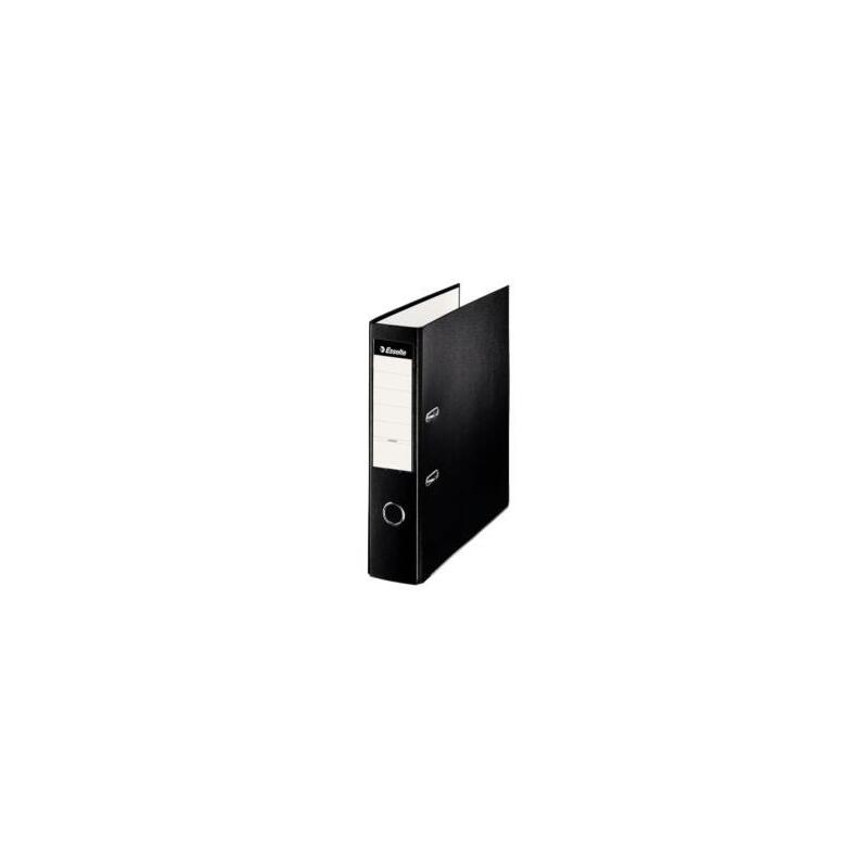 Pack De 10 Unidades Esselte Archivador Palanca Folio Lomo Ancho Pp Interior Forrado En Papel Rado Cantoneras Negro