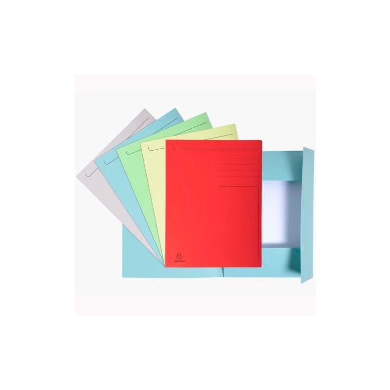 Pack De 10 Unidades Exacompta Subcarpeta Impresa 3 Solapas Forever A4 280gr Colores Surtidos