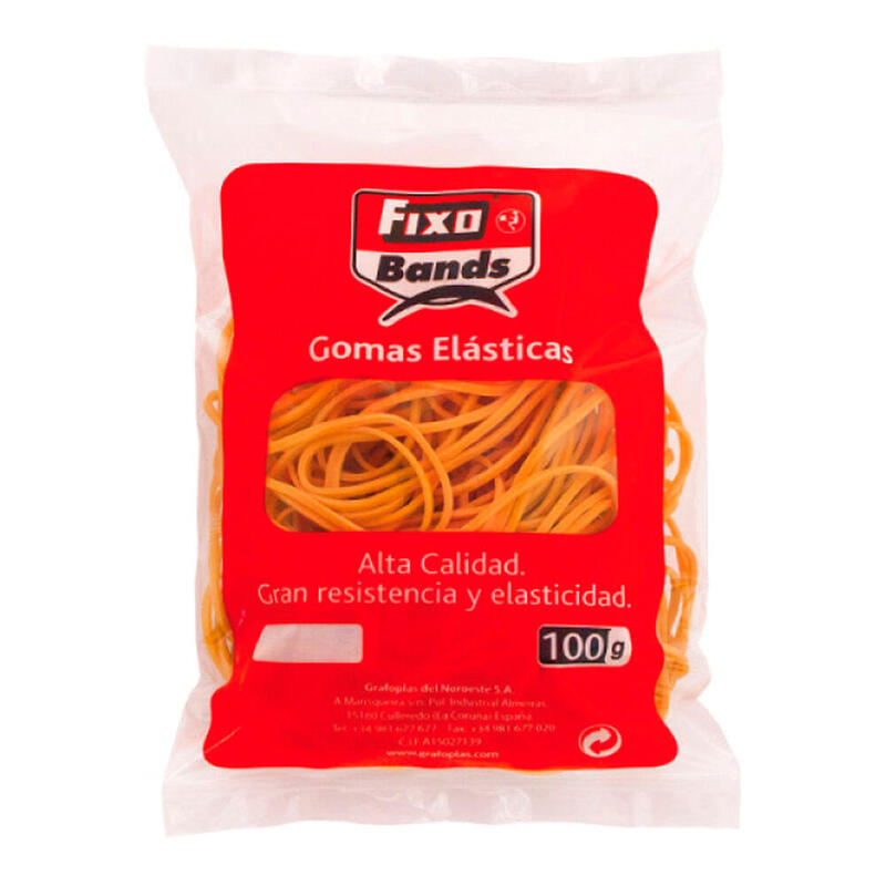 Pack De 10 Unidades - Gomas Elásticas Fixo Bolsa 100 G 2 Mm X 12 Cm