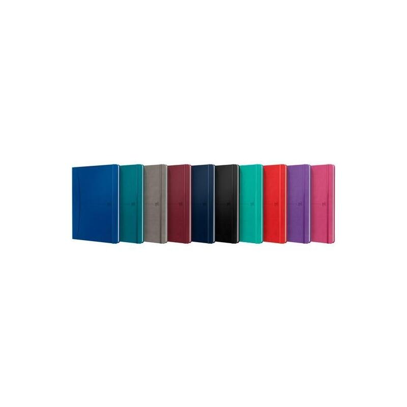 Pack De 10 Unidades Oxford Cuaderno Cosido Signature 80h B5 1 Línea Tapa Extradura Símil Piel C/Surtidos Vivos