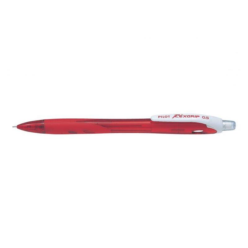 Pack De 10 Unidades Pilot Portaminas Rexgrip Begreen - Trazo 0.5mm - Mina Hb - 71,9% Plastico Reciclado - Cuerpo Rojo