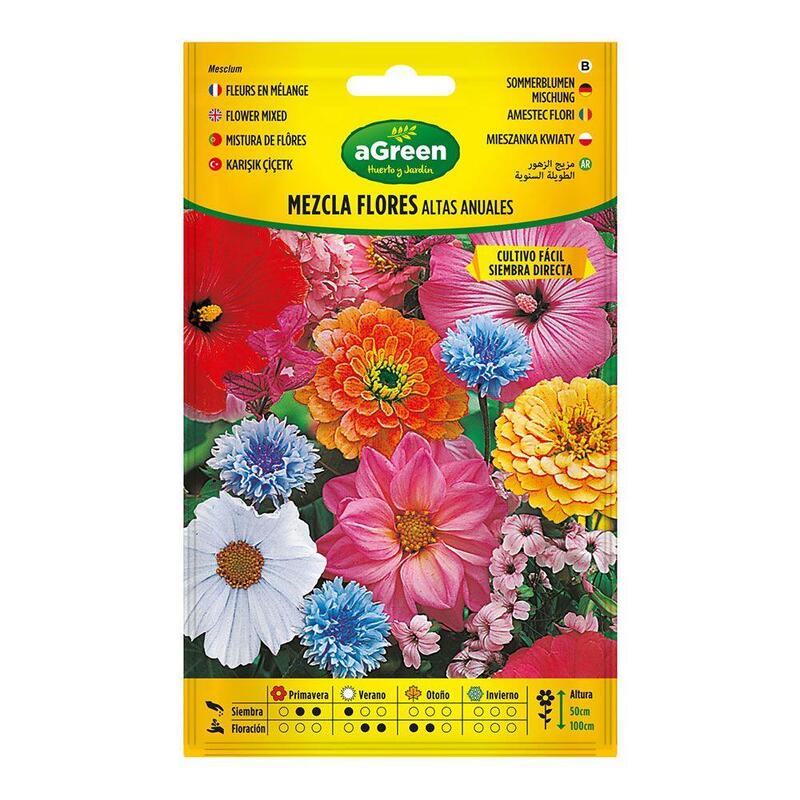 Pack De 10 Unidades - Sobre Con Semillas De Flores Mezcla Altas Anuales