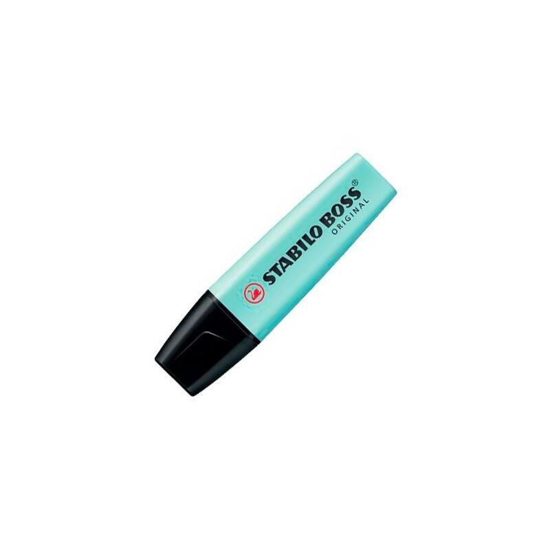 Pack De 10 Unidades Stabilo Boss Marcador Fluorescente Turquesa Pastel