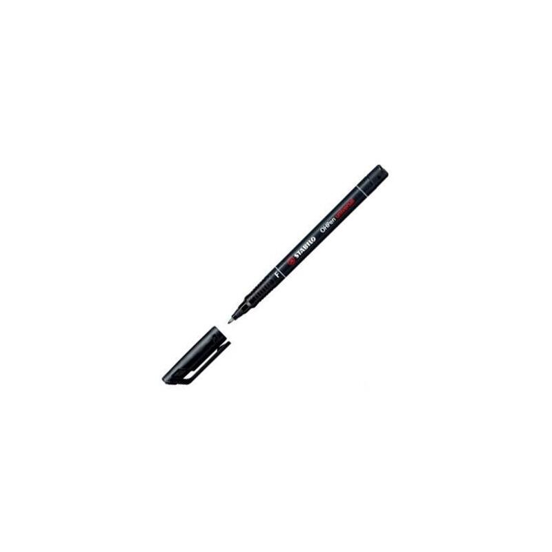 Pack De 10 Unidades Stabilo Marcador Permanente Ohpen Universal F Punta Fina 0.7mm Negro