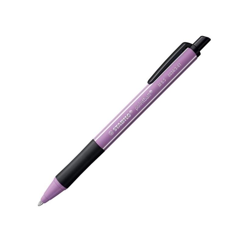 Pack De 10 Unidades Stabilo Pointball Naturecolors Wildflower Boligrafo Retractil - Trazo 0.5mm - Hecho Con 87%