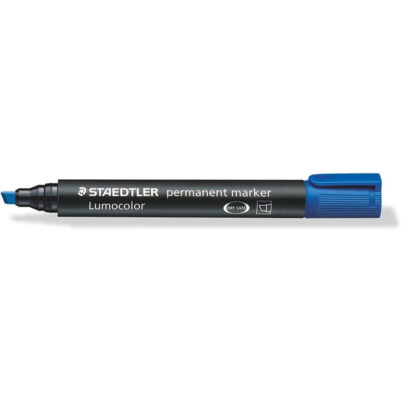 Pack De 10 Unidades Staedtler Lumocolor 350 Rotulador Permanente - Secado Rapido - Punta 2 - 5 Mm Aprox - Color Azul