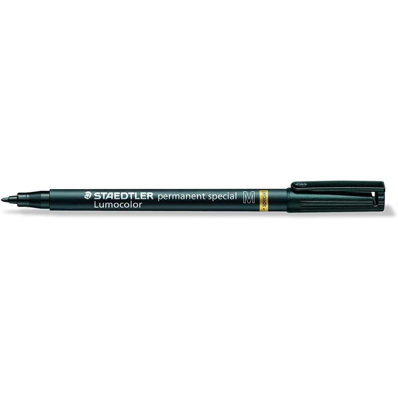 Pack De 10 Unidades Staedtler Lumocolor Permanent Special 319 Rotulador Permanente - Punta De 1mm Aprox - Secado Rapido - Resistente A La Luminosidad - Color Negro