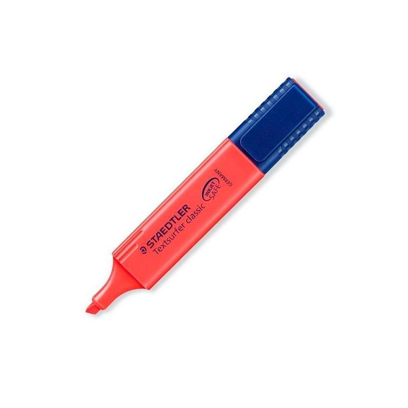 Pack De 10 Unidades Staedtler Marcador Fluorescente Textsurfer Classic Rojo