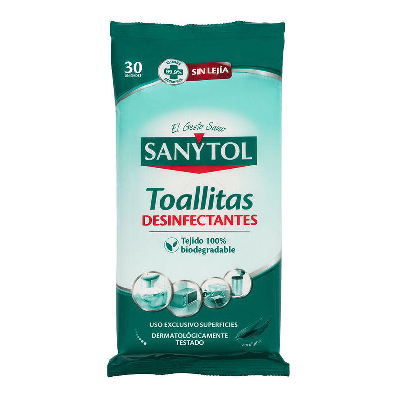 Pack De 10 Unidades - Toallitas Multiusos Desinfectantes 30 Uds