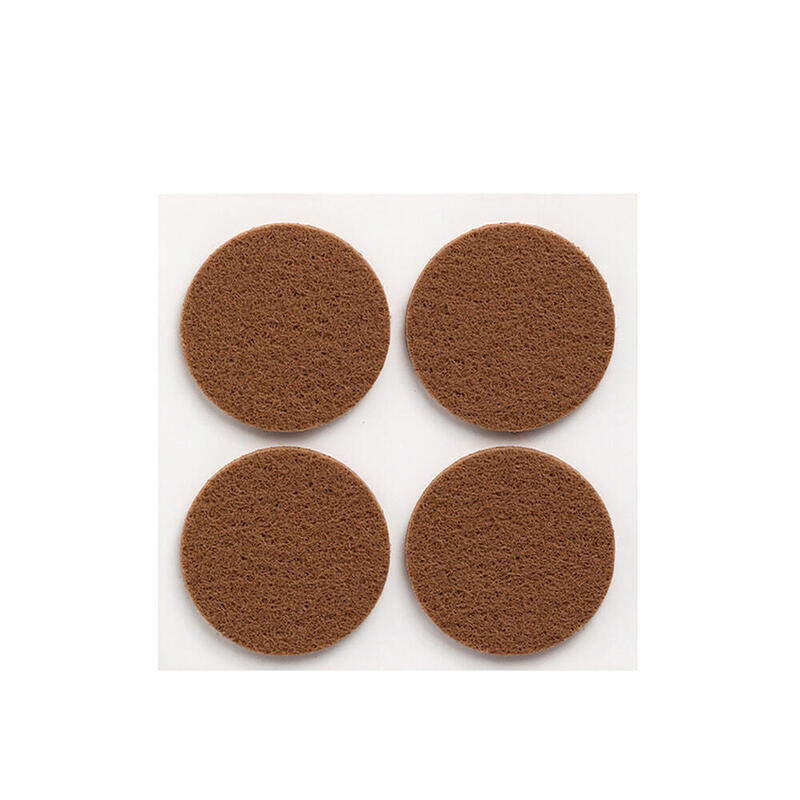 Pack De 11 Unidades - Pack 4 Fieltros Marron Sinteticos Adhesivos Ø38mm Plasfix Inofix