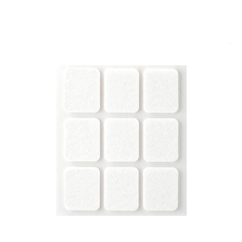 Pack De 11 Unidades - Pack 9 Fieltros Blanco Sinteticos Adhesivos 29x23mm Plasfix Inofix