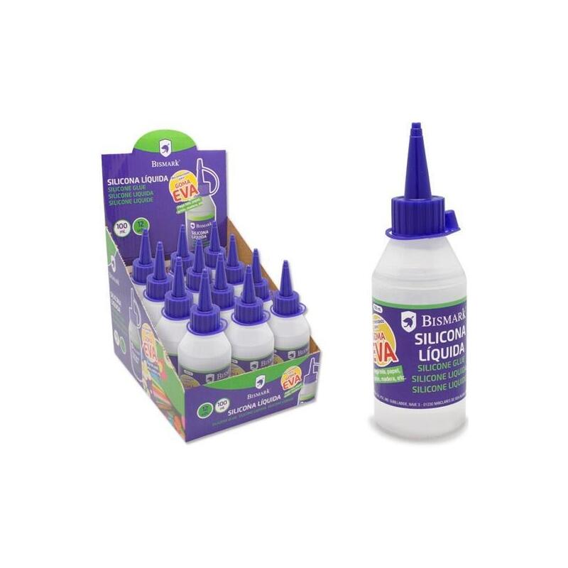 Pack De 12 Unidades Bismark Silicona Líquida Botella 100ml