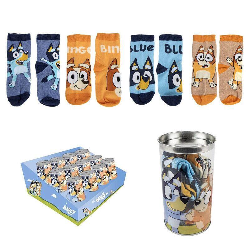 Pack De 12 Unidades - Blister 4 Calcetines Bluey Surtido