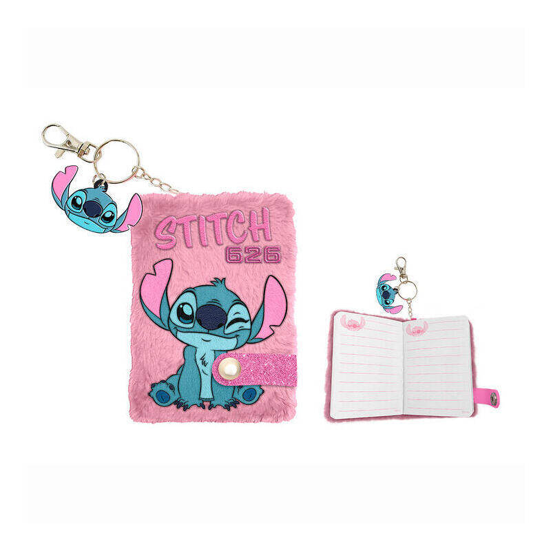 Pack De 12 Unidades - Cuaderno Peluche A7 + Boligrafo Stitch Disney