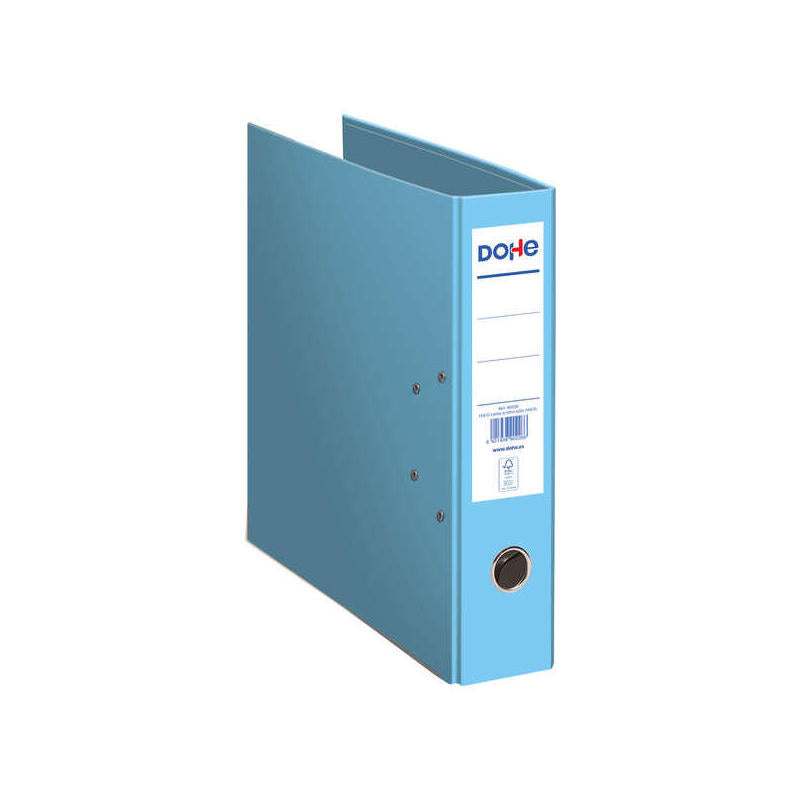 Pack De 12 Unidades Dohe Archivador Ecofile - 320mm - Carton Rigido - Forrado Con Papel Offset Impreso - Ollao, Rado,