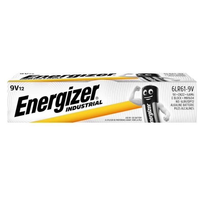 Pack De 12 Unidades Energizer Industrial Alcalina Lr61 9v Caja*12 12 Pilas
