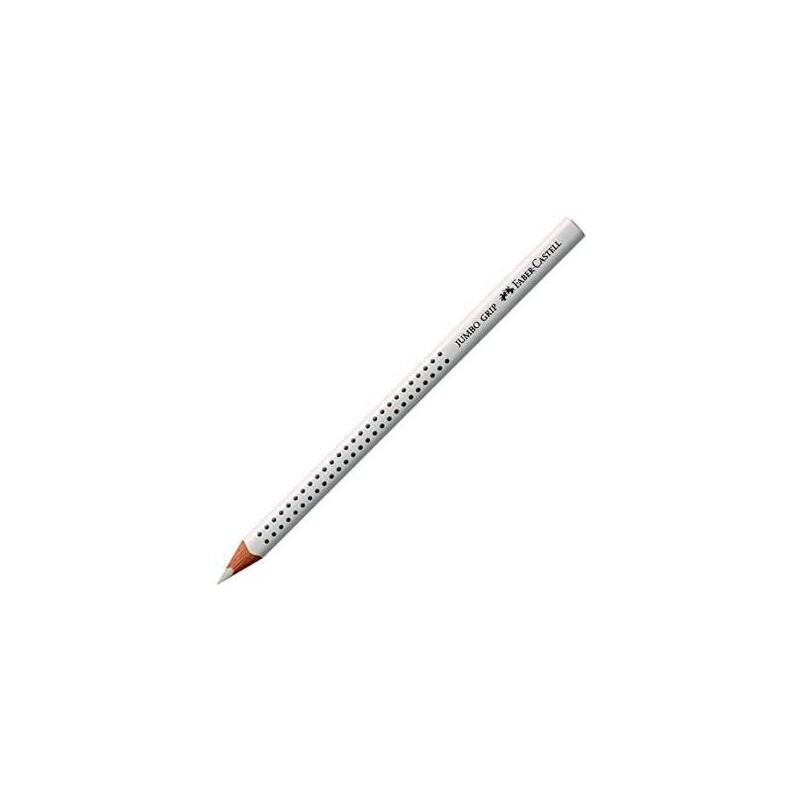 Pack De 12 Unidades Faber Castell Lápices De Colores Jumbo Grip Blanco