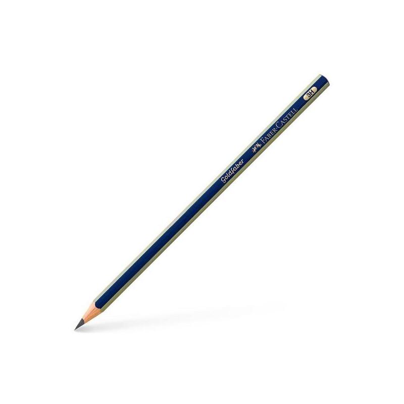 Pack De 12 Unidades Faber Castell Lápiz De Grafito 1221 Goldfaber 3h