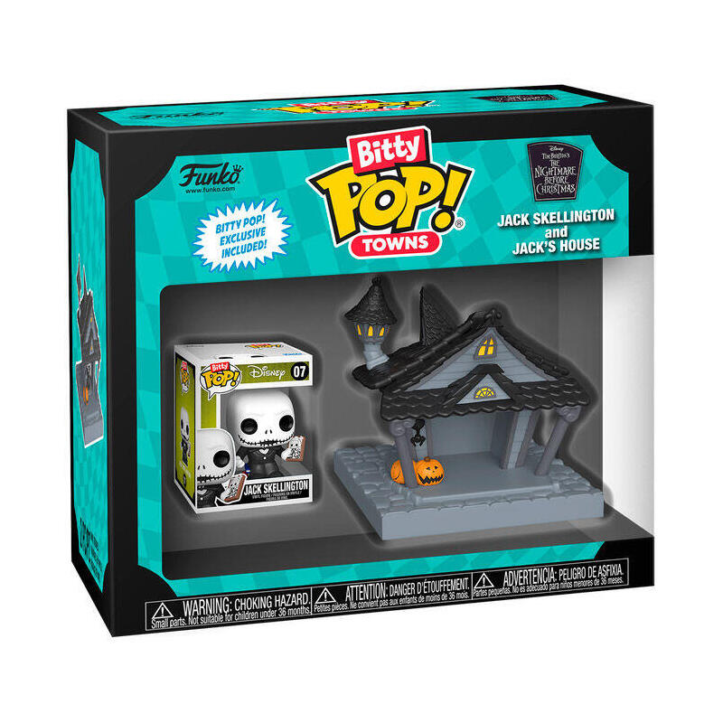 Pack De 12 Unidades - Figura Bitty Pop Town Disney Pesadilla Antes De Navidad Jack At Home