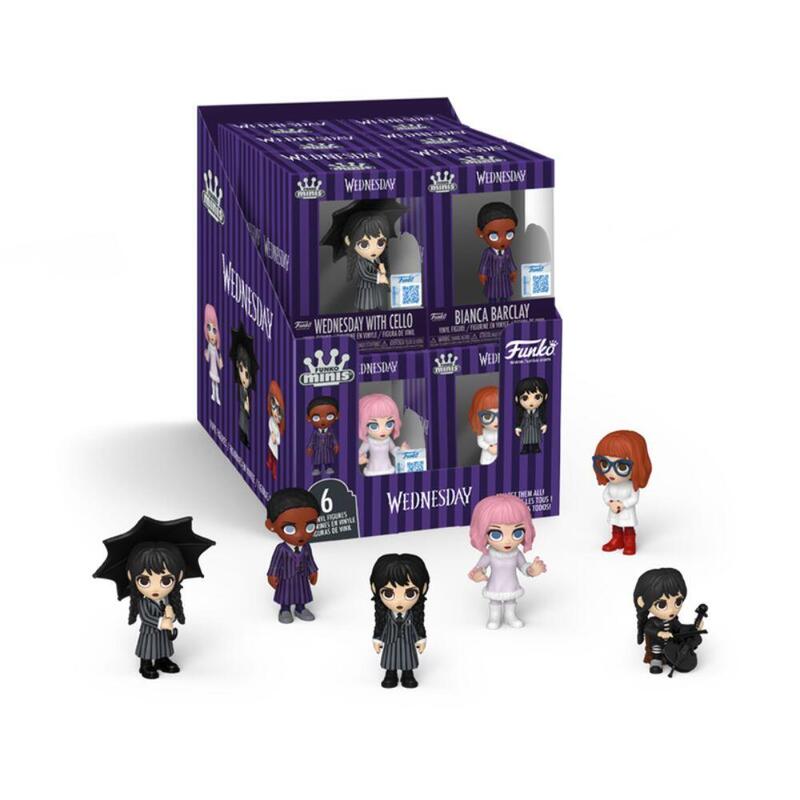 Pack De 12 Unidades - Figura Mini Vinyl Wednesday Miercoles Surtido