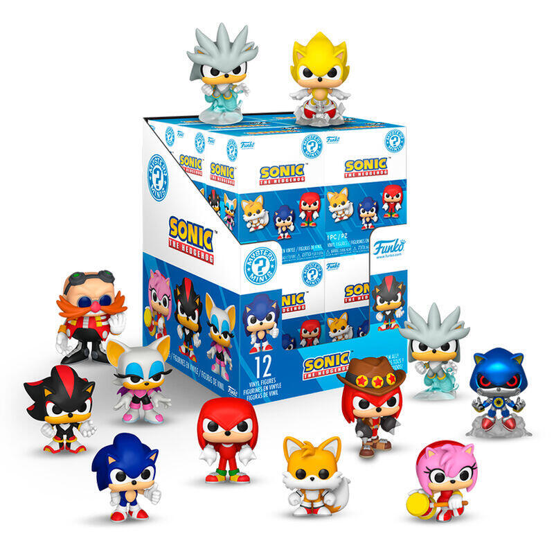 Pack De 12 Unidades - Figura Mystery Mini Sonic The Hedgehog Surtido