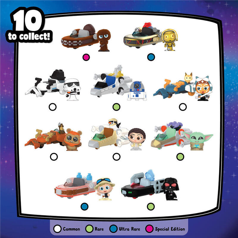 Pack De 12 Unidades - Figura Sorpresa Galactic Cruisers Star Wars Doorables