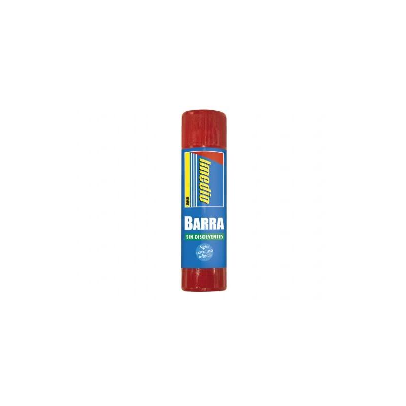 Pack De 12 Unidades Imedio Barra De Pegamento Grande 40grs - Sin Disolventes - Lavable - Apto Para Uso Escolar