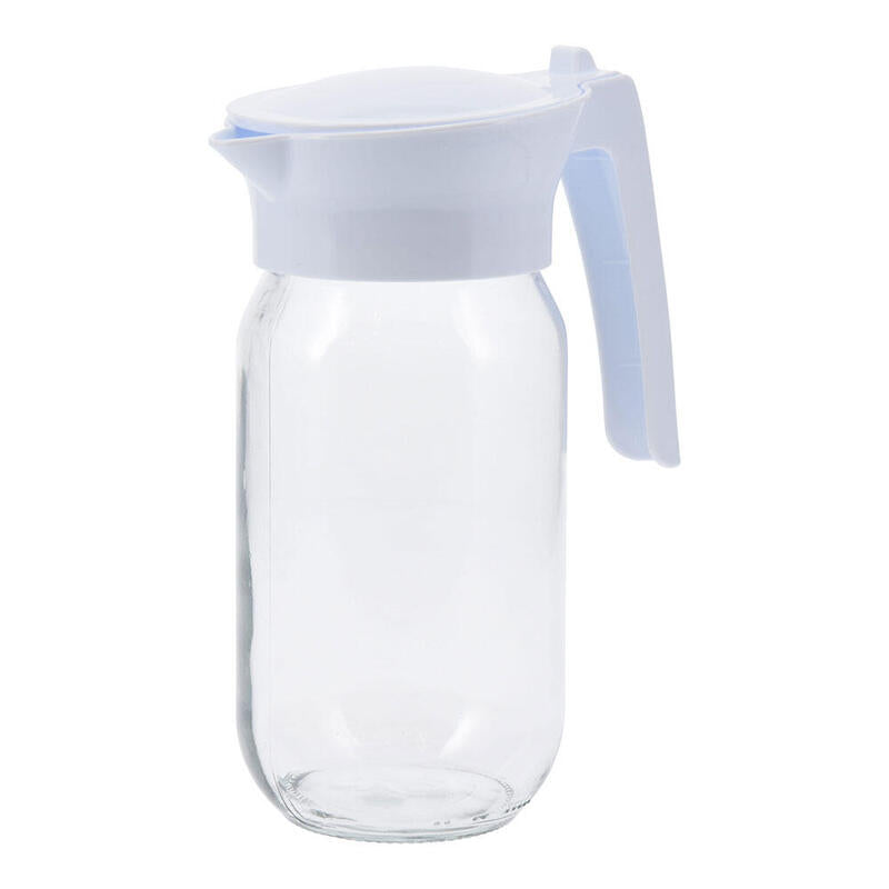 Pack De 12 Unidades - Jarra De Cristal Con Tapa 1 L