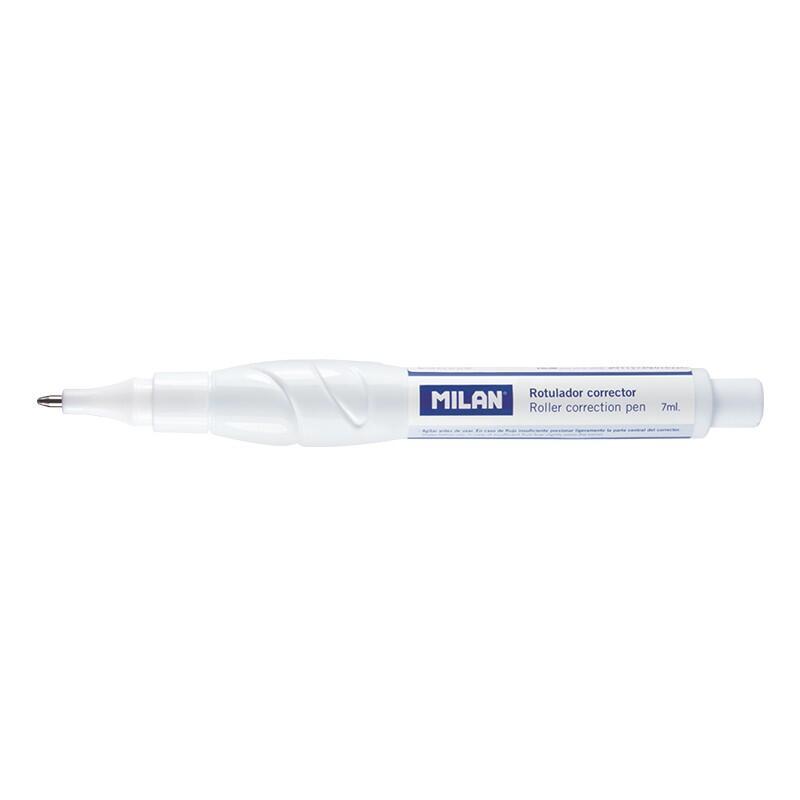 Pack De 12 Unidades Milan Boligrafo Corrector - Punta Metalica - Capacidad 7ml