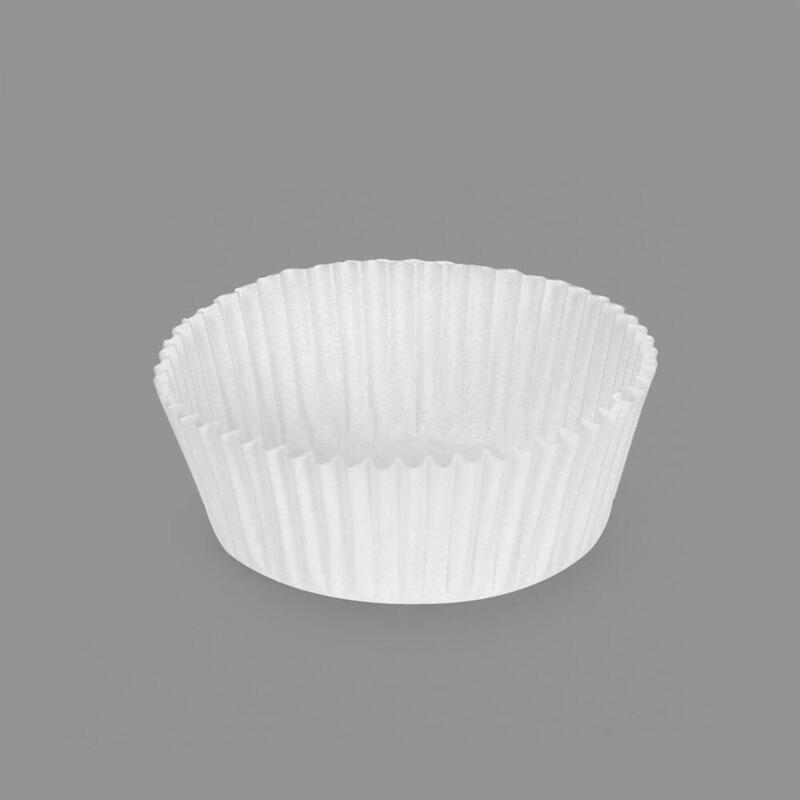 Pack De 12 Unidades - Moldes De Papel Para Magdalenas Blanco Ø4 X 2,5 Cm, Blister 80 Uds