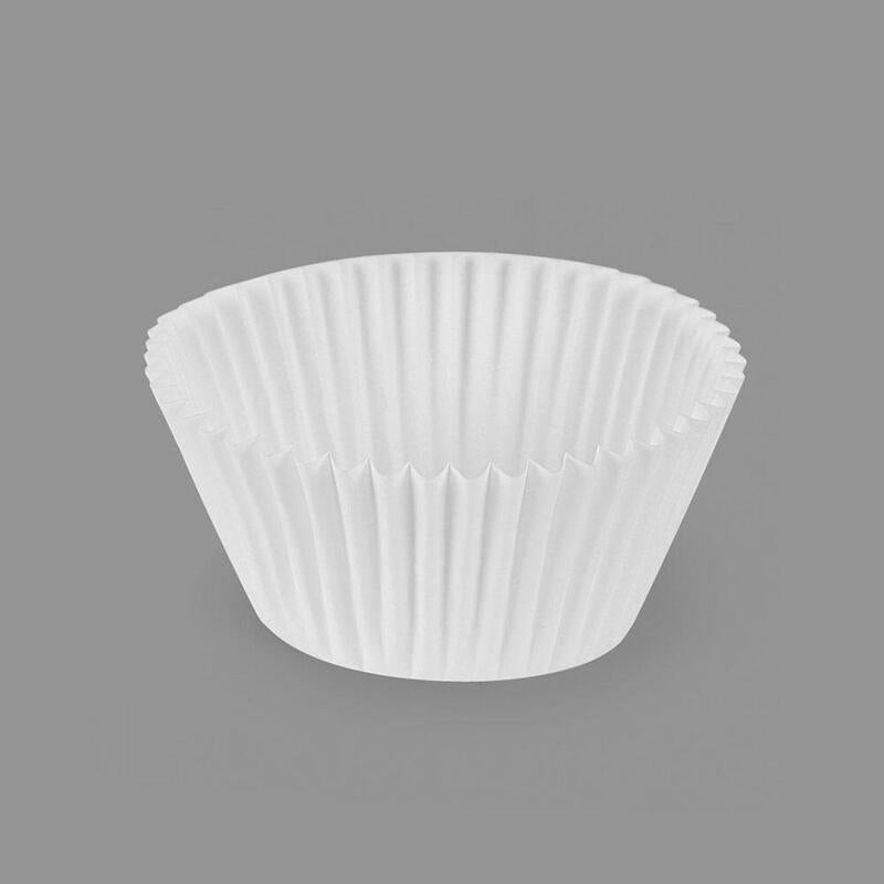 Pack De 12 Unidades - Moldes De Papel Para Magdalenas Blanco Ø4,8 X 3,4 Cm, Blister 60 Uds
