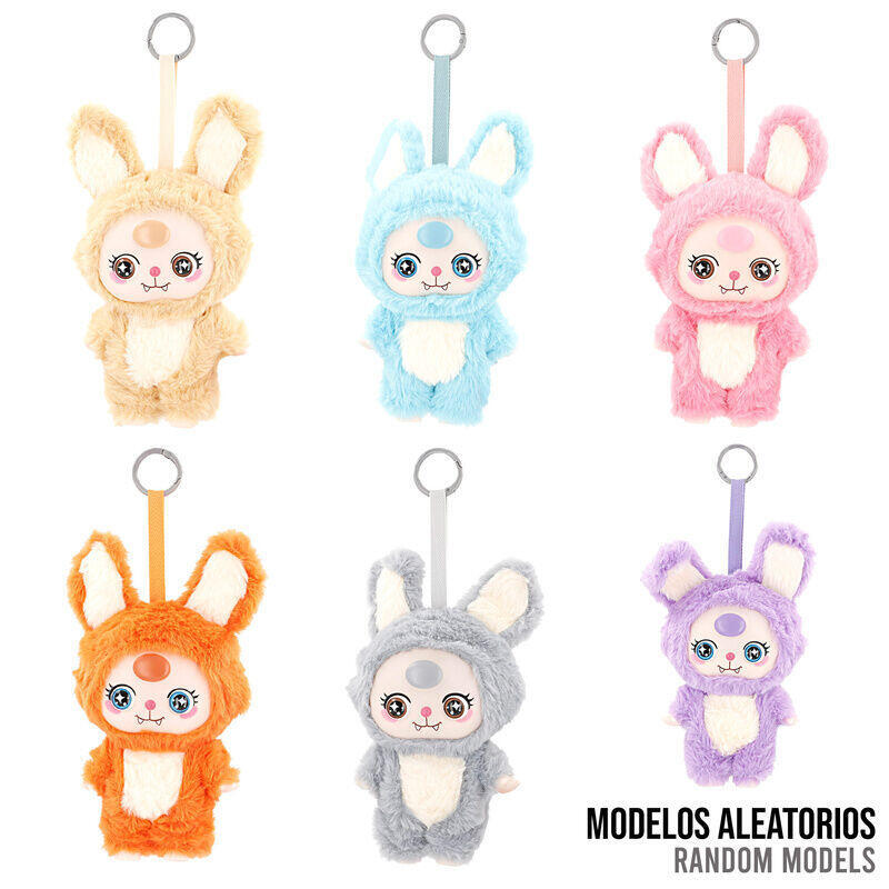 Pack De 12 Unidades - Muñeco Llavero Peluche Kawaii Bunny Suit Baozao 20cm Surtido