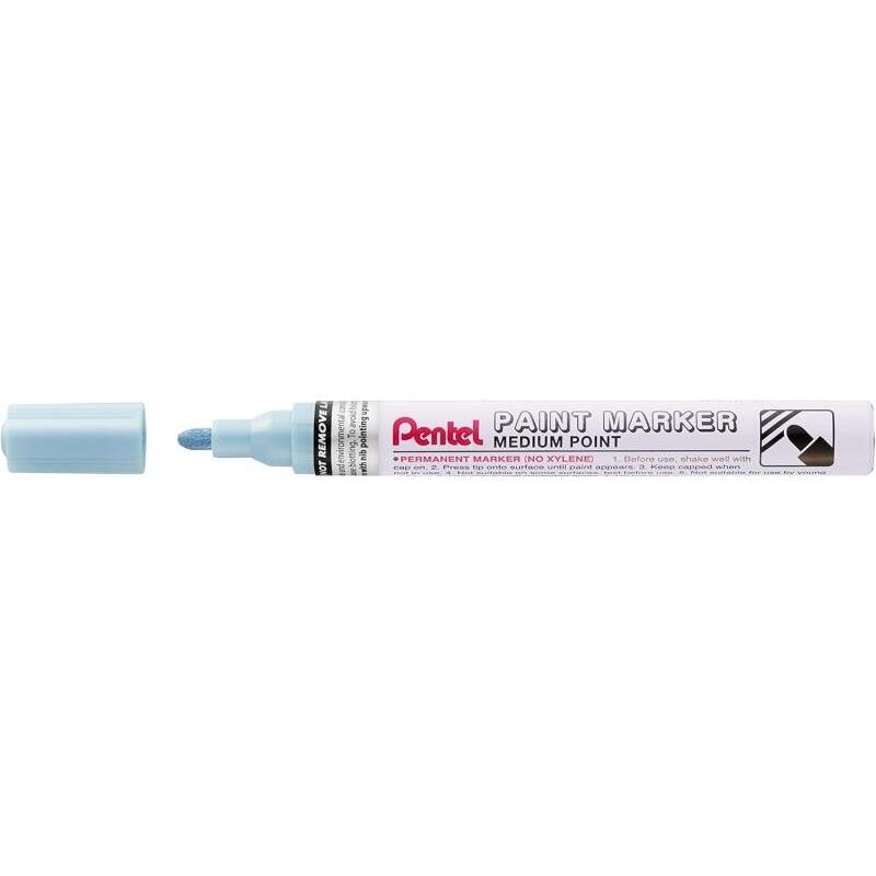 Pack De 12 Unidades Pentel Paint Marker Marcador De Pintura - Punta Media 4.5mm - Permanente En Todas Las Superficies -