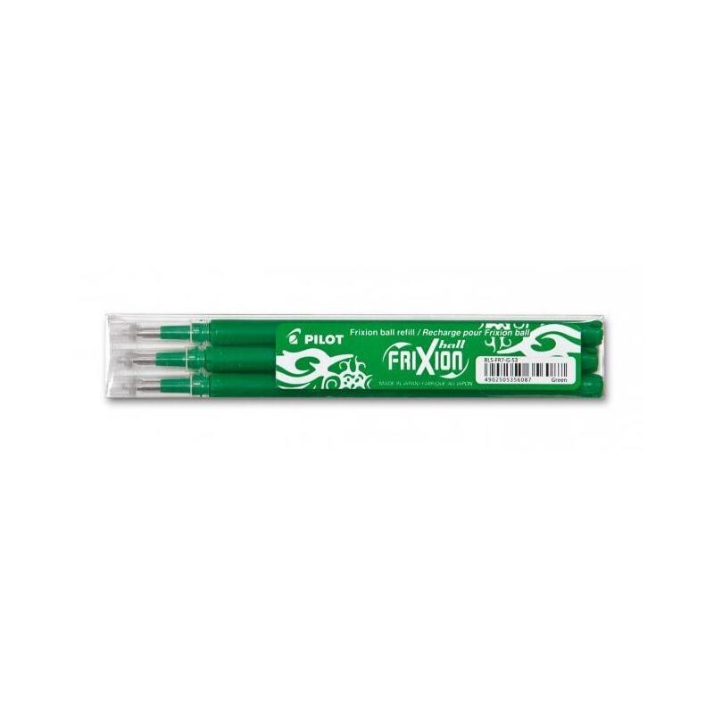 Pack De 12 Unidades Pilot Recambio Bolígrafo Frixion 0.7 Verde Pack 3 Ud