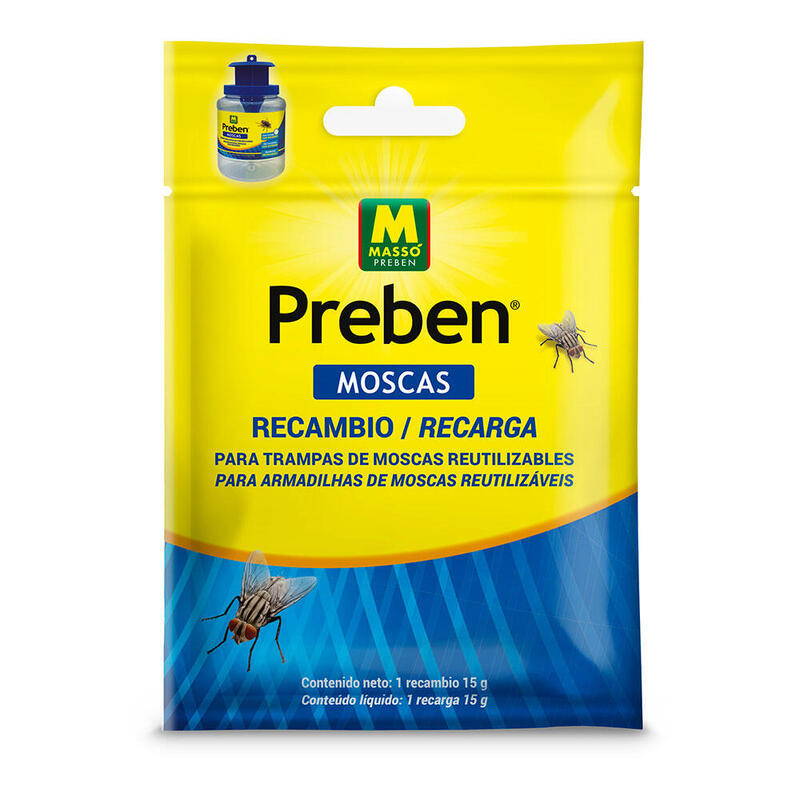 Pack De 12 Unidades - Recambio Minitrap Xl Y Trampa Para Moscas Bote, 15 G