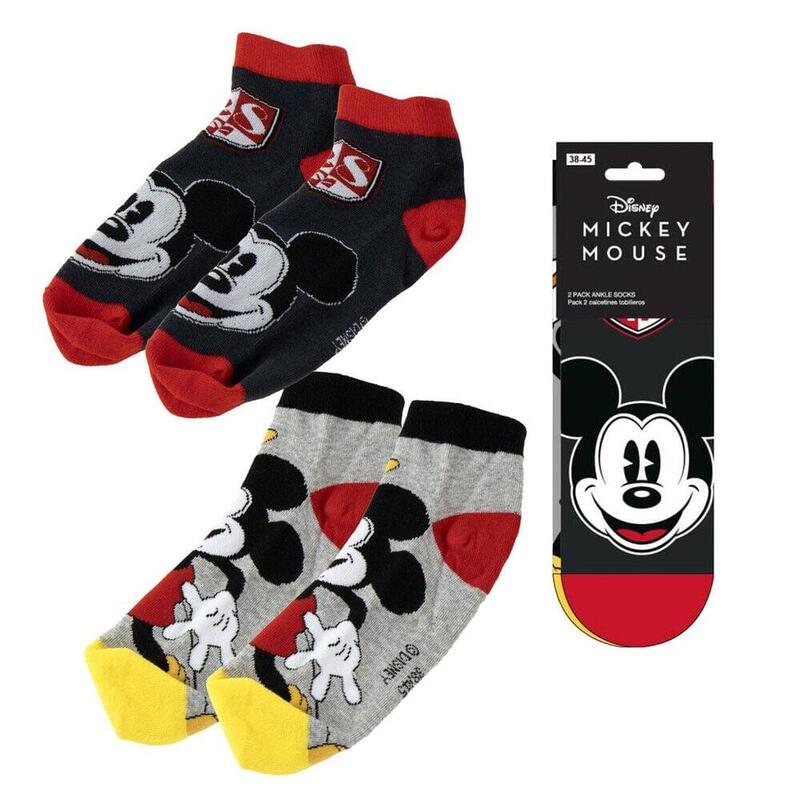 Pack De 12 Unidades - Set 2 Pares Calcetines Mickey Disney Adulto