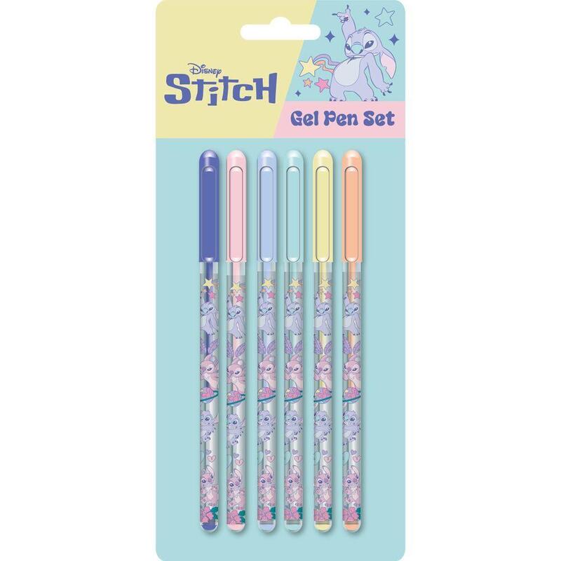 Pack De 12 Unidades - Set 6 Boligrafos Gel Stitch Disney