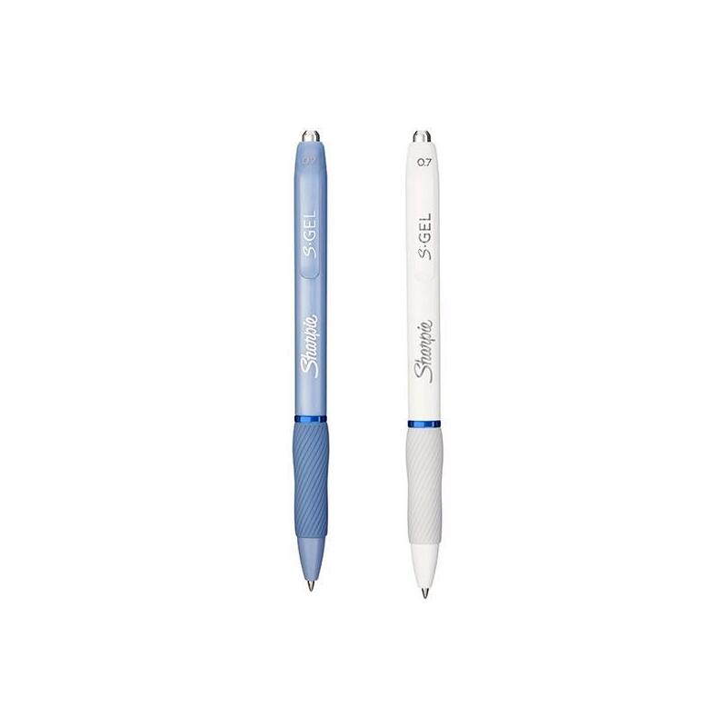 Pack De 12 Unidades Sharpie Bolígrafo Sgel Fashion Surtidos Cuerpo Blanco - Azul Celeste 0.7mm Gel Azul