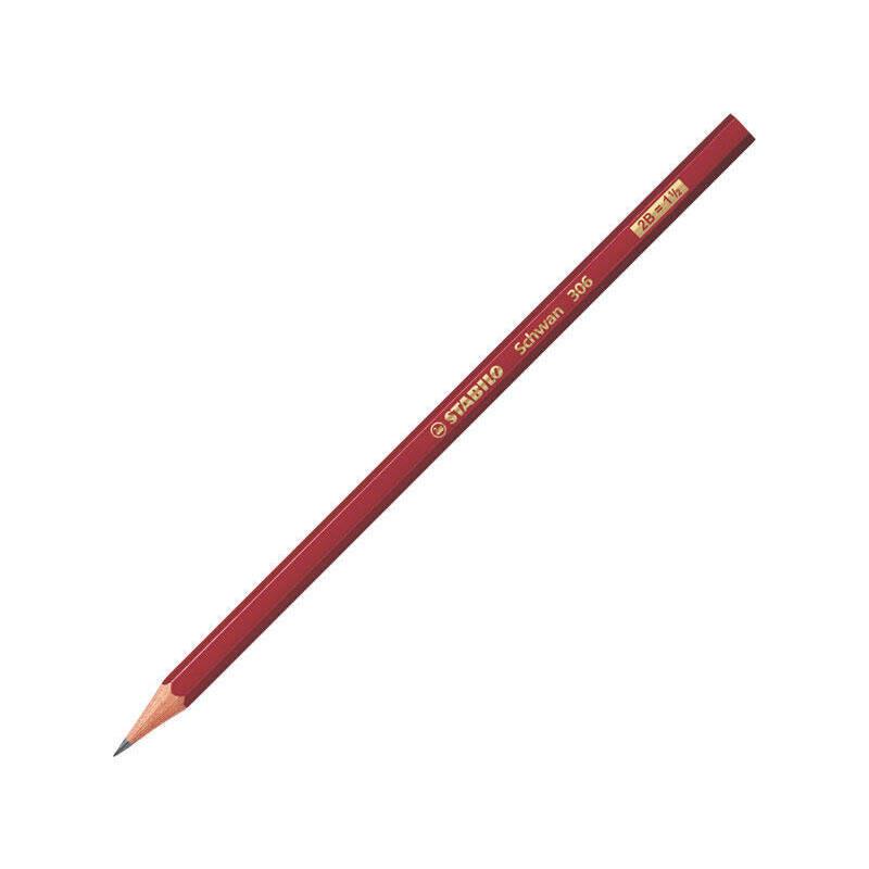 Pack De 12 Unidades Stabilo Swano 306 Lapiz De Grafito Hexagonal - Mina Hb De 2.2mm - Mina Antirrotura