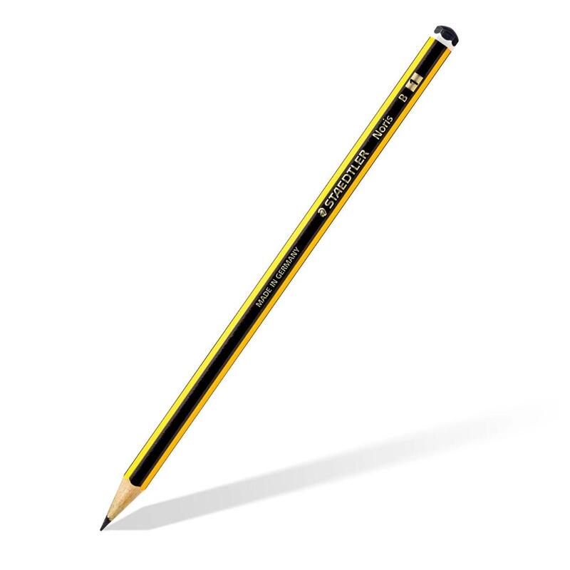 Pack De 12 Unidades Staedtler Noris 120-1 Lapiz De Grafito Hexagonal - Mina B - Resistencia A La Rotura - Madera De Bosques Sostenibles