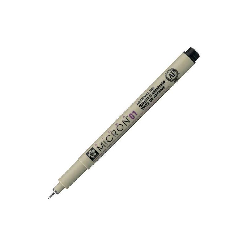 Pack De 12 Unidades Talens Sakura Rotulador Pigma Micron 01 - 0.25mm Negro