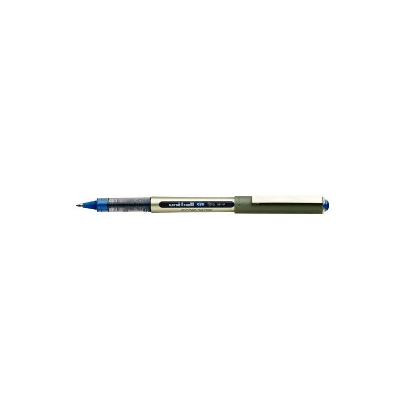 Pack De 12 Unidades Uni-Ball Eye Fine Ub-157e Boligrafo De Tinta Liquida - Punta De Bola 0.7mm - Tinta Resistente Al