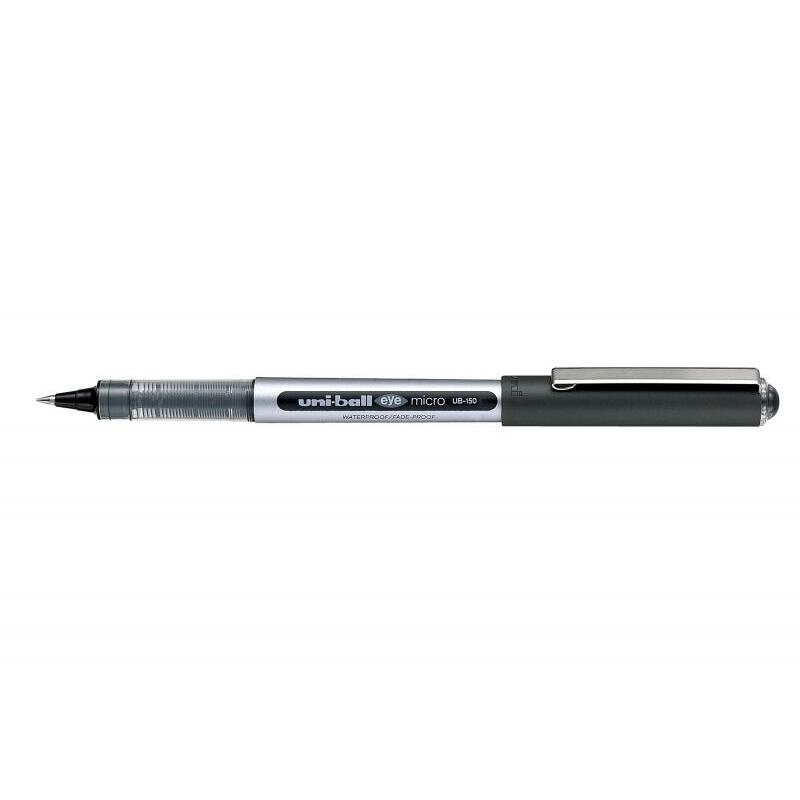 Pack De 12 Unidades Uni-Ball Eye Micro Ub-150 Boligrafo De Tinta Liquida - Punta De Bola 0.5mm - Tinta Resistente Al