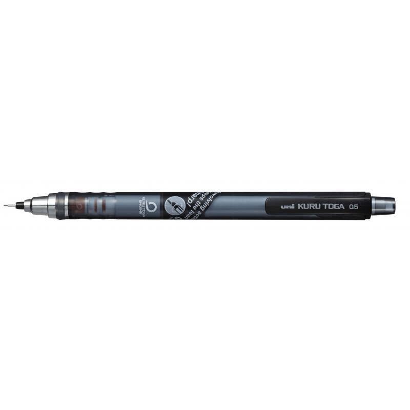 Pack De 12 Unidades Uni-Ball Kuru Toga M5-450t Portaminas - Ancho De Trazo 0.5mm - Sistema De Mina Giratoria - Goma De